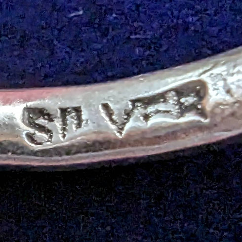 British Vintage Jewelry Plain Sterling Silver Ring